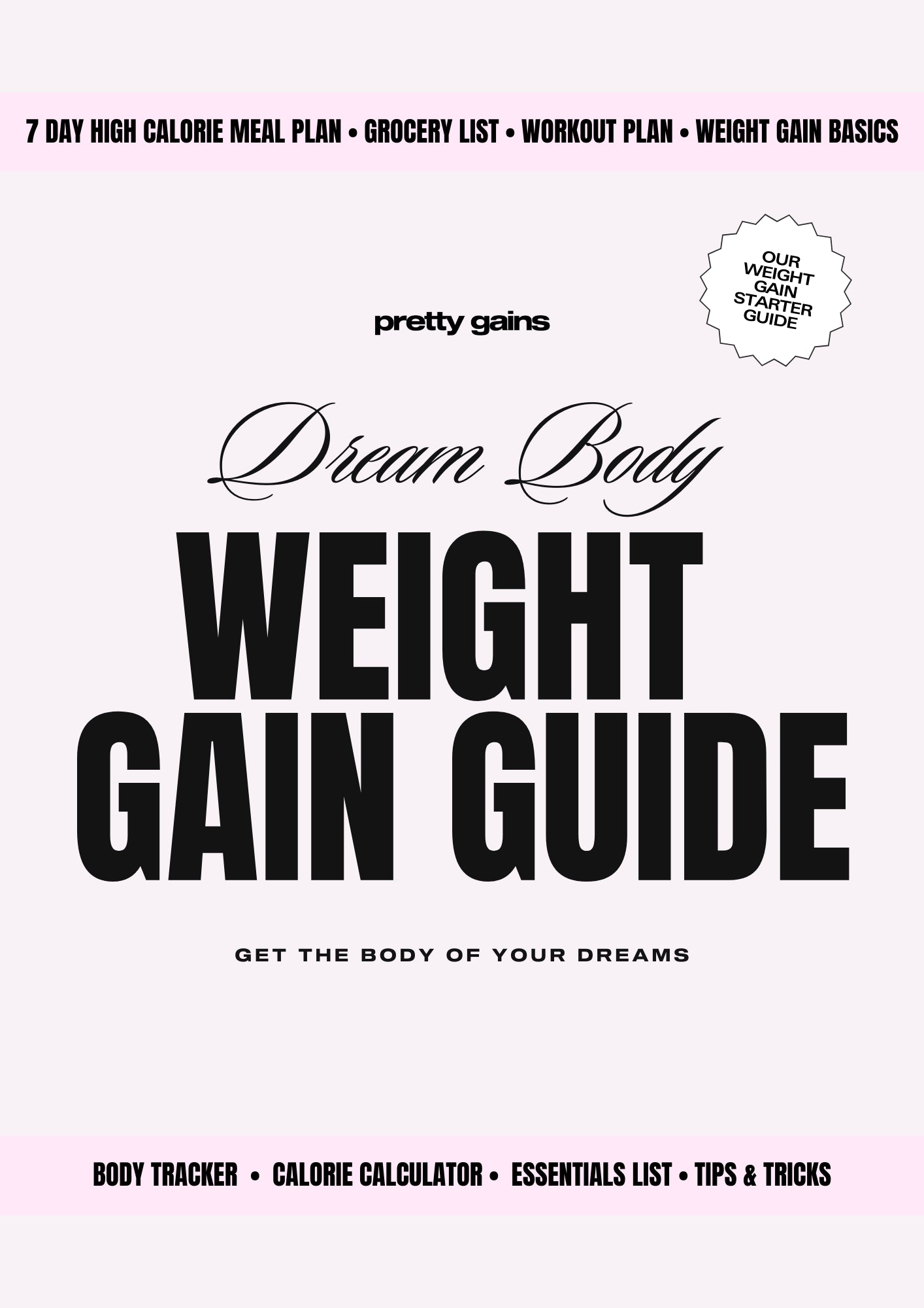 DREAM BODY WEIGHT GAIN GUIDE (Digital Download)