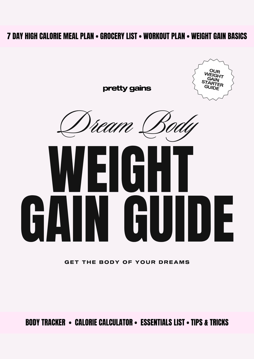 DREAM BODY WEIGHT GAIN GUIDE (Digital Download)